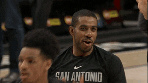 what are you up to lamarcus aldridge GIF by NBA