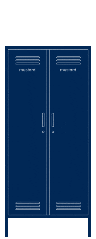 Navy Locker Sticker by mustard made