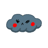 kaconpasas no angry cloud lluvia Sticker