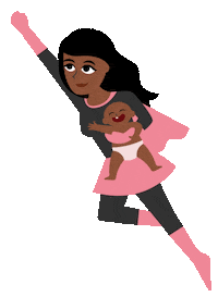 Mama Superhero Sticker by Echte Mamas