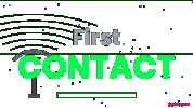 First Contact Planet Sticker by bonuz