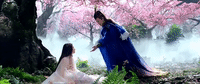 san sheng san shi shi li tao hua GIF