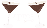 Espresso Martini Ski Sticker by Apres Hours