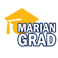 Graduation Class Of 2020 Sticker by Marian University