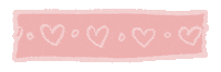 Pink Tape Hearts Sticker