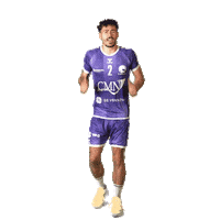 Running Man Sport Sticker by JS Cherbourg Handball