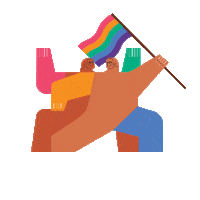 enriquelariosmx rainbow gay pride man Sticker