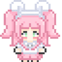 Girl Pixel Art Sticker