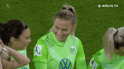 Happy Champions League GIF by VfL Wolfsburg