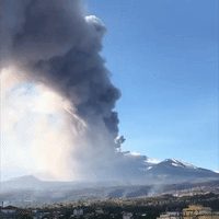 Mount Etna Spews Ash Over Sicilian Towns, Prompting Airport Closure
