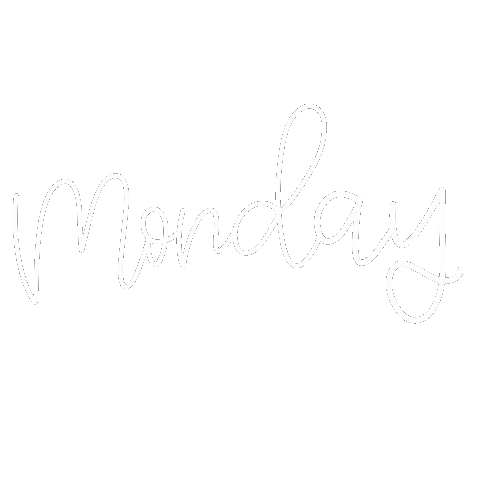 misskimmyskreations white monday days days of the week Sticker