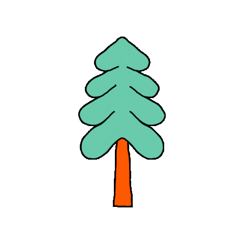 maevechocolate tree woods pnw pine Sticker