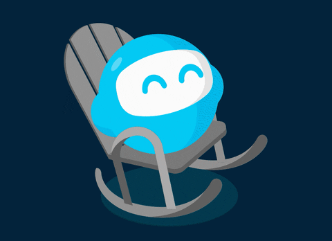 ibani-official giphyupload chill relax robot GIF
