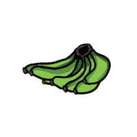 Banana Sticker by Salón Boricua