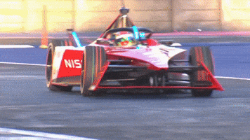 Sacha on the track