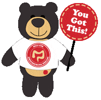 You Got This Teddy Bear Sticker by Help For Hirschsprung Disease