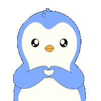 Happy I Love You Sticker by Pudgy Penguins