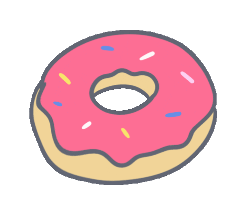 Pink Eat Sticker by Snooze Kittens