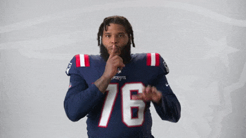 Football Quiet Down GIF by New England Patriots