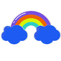 Rainbow Glow Sticker