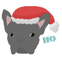 Merry Christmas Dog Sticker by iriskristen