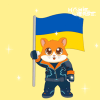 Ukrainian Flag Celebration GIF by Hamieverse