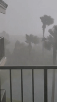 Wind and Rain Hit St Augustine as Tropical Storm Nicole Batters Florida