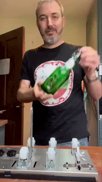 Man Shares Clever Way to Upcycle Beer Bottles