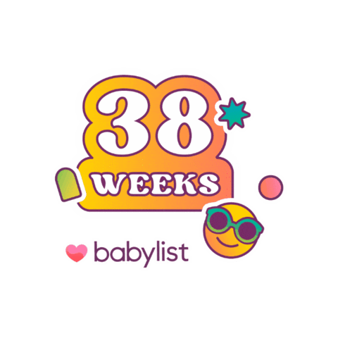 Baby 38 Weeks Sticker by Babylist