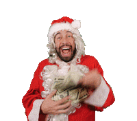 Happy Santa Claus Sticker by Muyloco