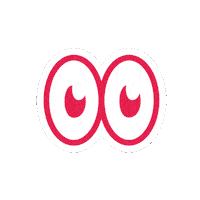 Eyes Looking Sticker by Visser & Visser