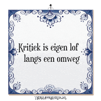 Spreuk Reflectie Sticker by Tegelspreuken.nl