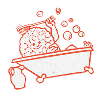 Grunge Bath Sticker by Pabst