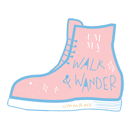 ummamy pink travel blue fly Sticker