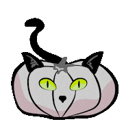 Trick Or Treat Cat Sticker