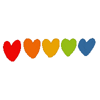 I Love You Rainbow Sticker by Demic