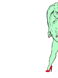 TaylorReeve sexy walk shoes dinosaur Sticker