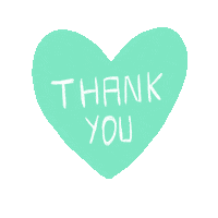 Heart Thank You Sticker