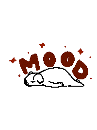 Tired Mood Sticker