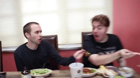 baby eating GIF