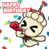 Happy Birthday Sticker by Christophers Genie