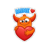 Heart Love Sticker by Momo & Tulus
