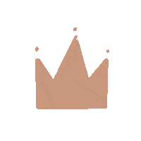 tongdesigns crown neutral tongdesigns beigecrown Sticker