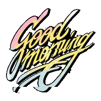 cukeone sticker glitch text morning Sticker