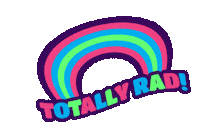 TotallyRadVF vintage totally rad so rad trvf Sticker