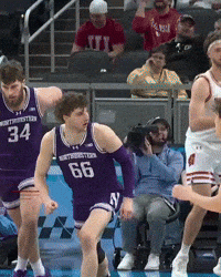 College Hoops Running GIF by Northwestern Athletics