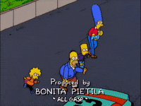 homer simpson traffic GIF