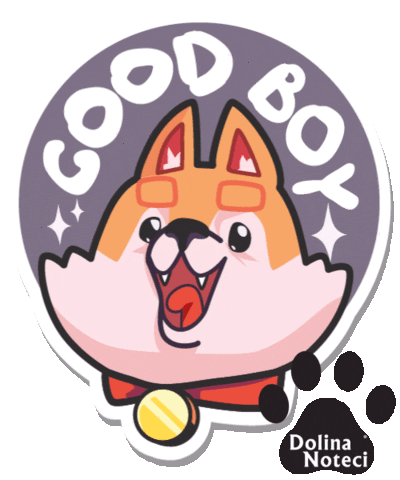 Good Boy Love Sticker by Dolina Noteci