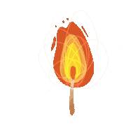 Fire Burn Sticker