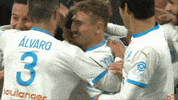 Celebration Smile GIF by Olympique de Marseille